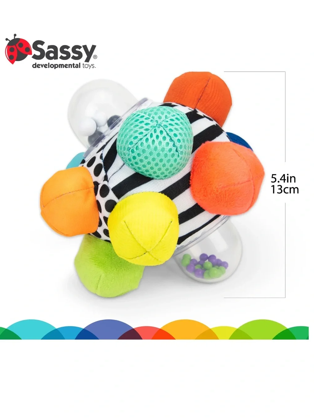 Sassy Bumpy Ball Developmental Baby Toy Inspires Motor Skills 6m+ *NEW*
